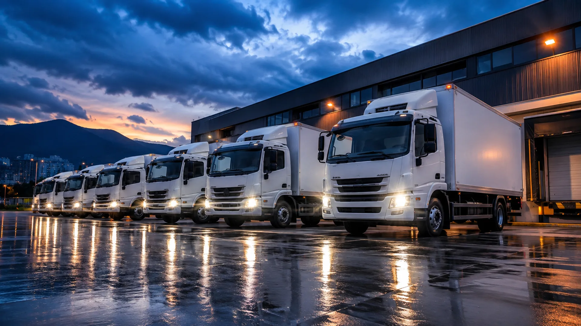 Flota de camiones M&M Transportes